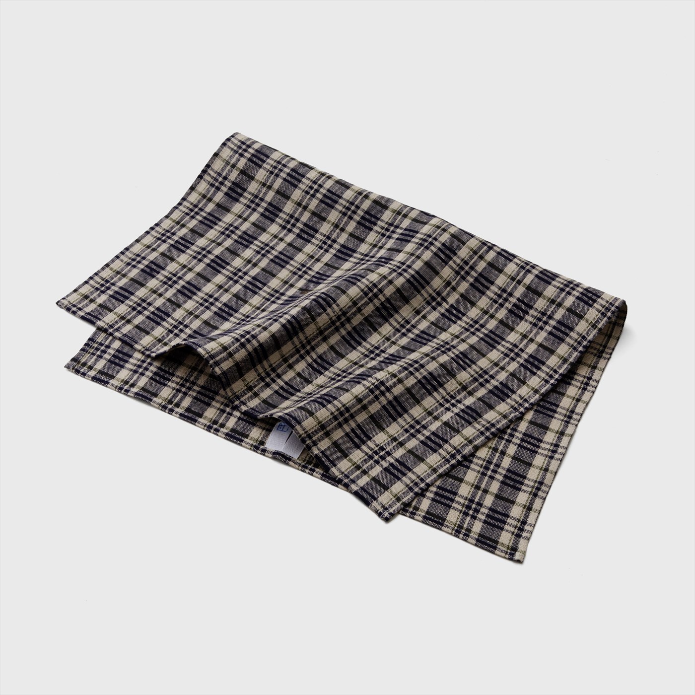 black tartan check cloth