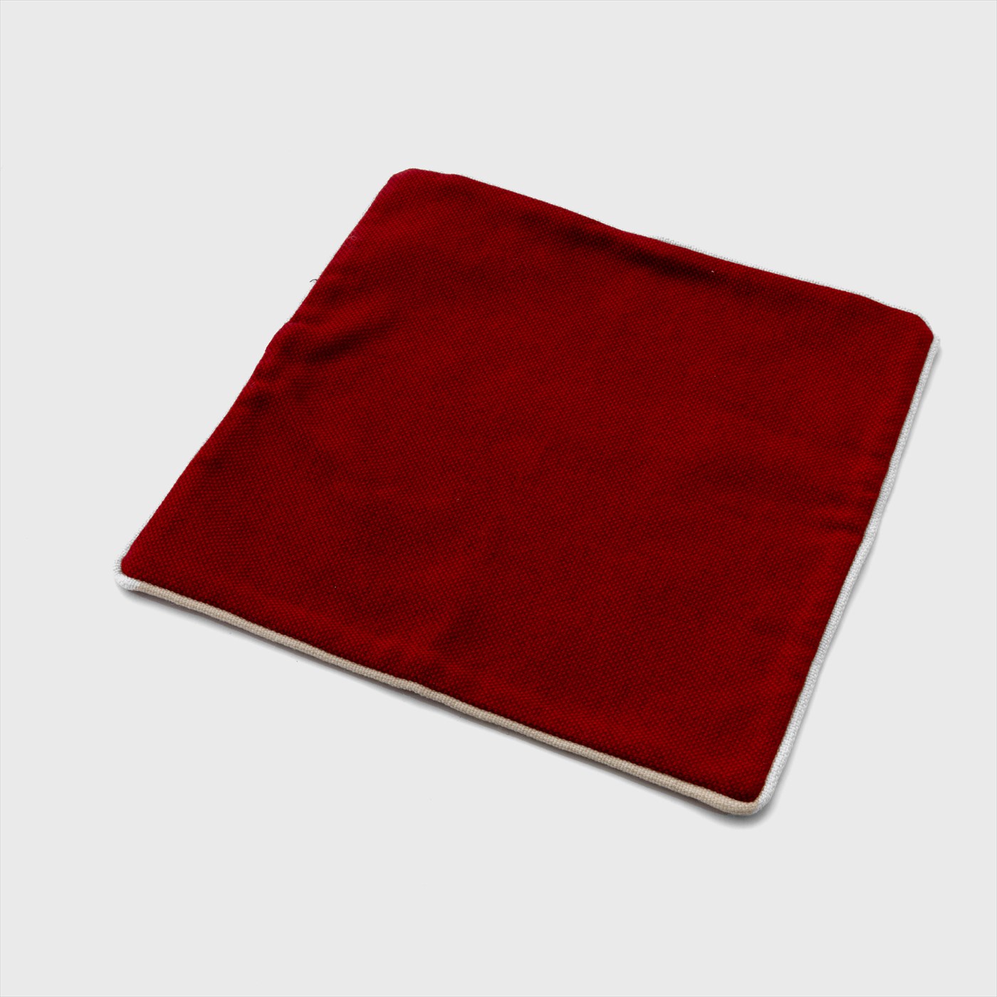 white frame red cushion cover