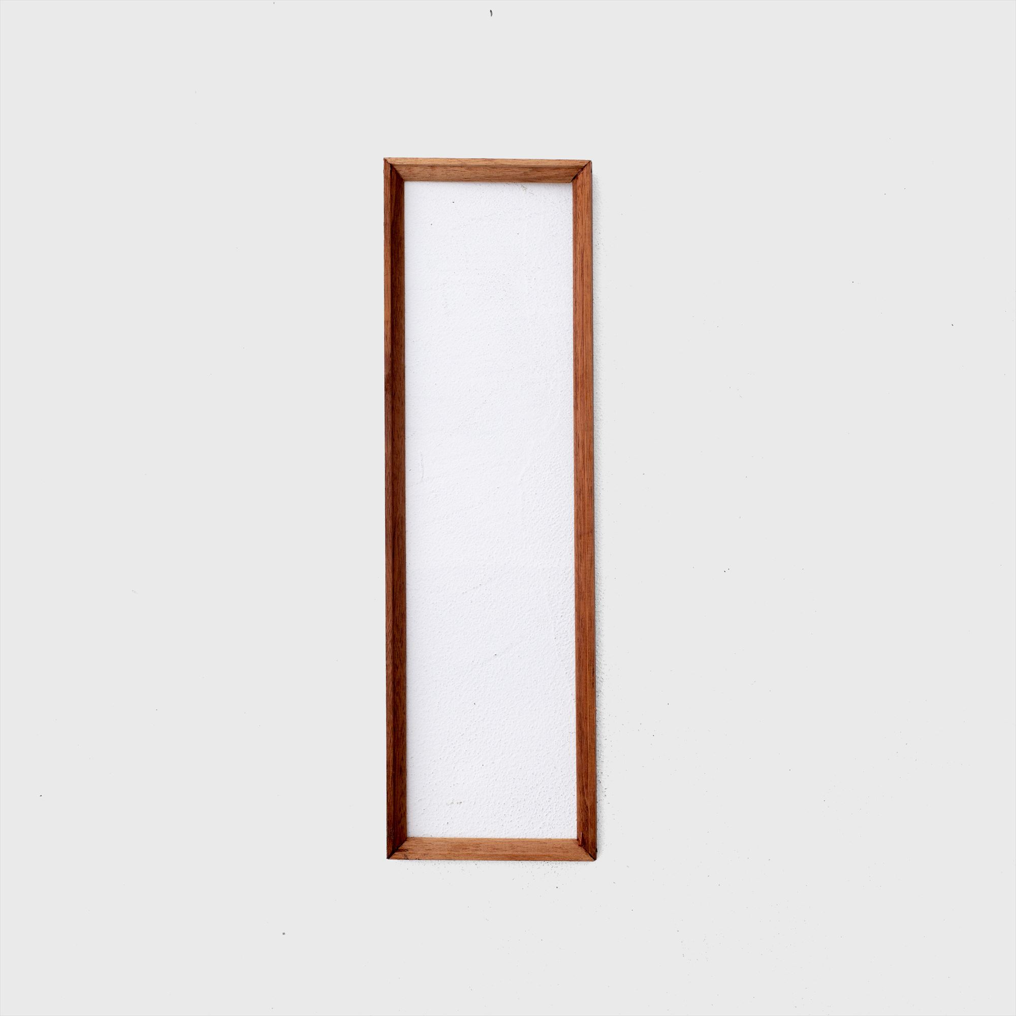 brown wood frame