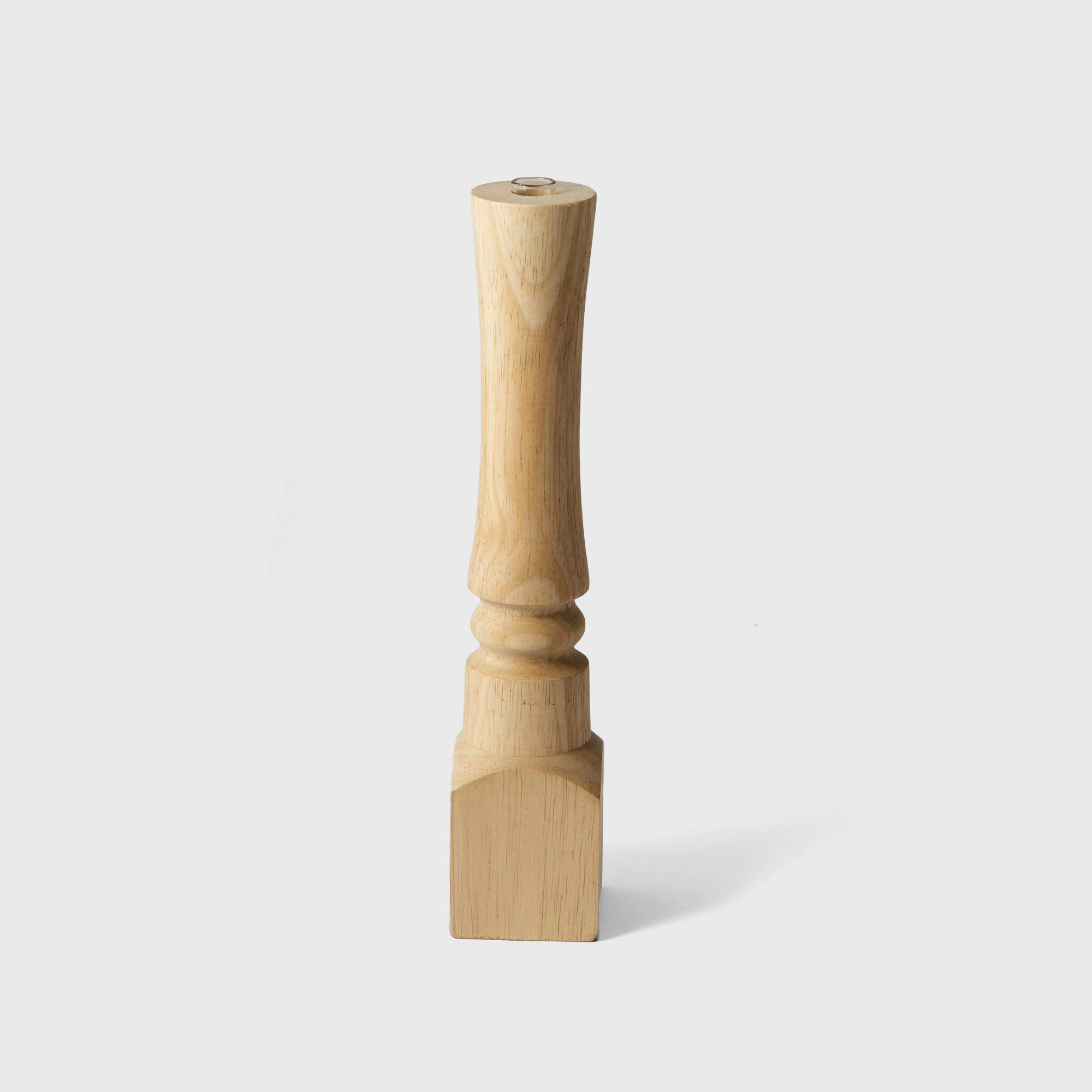 wood flower vase