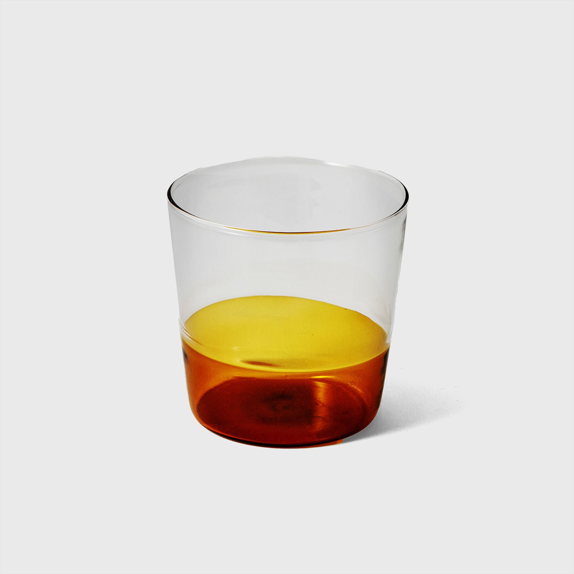 amber water glass