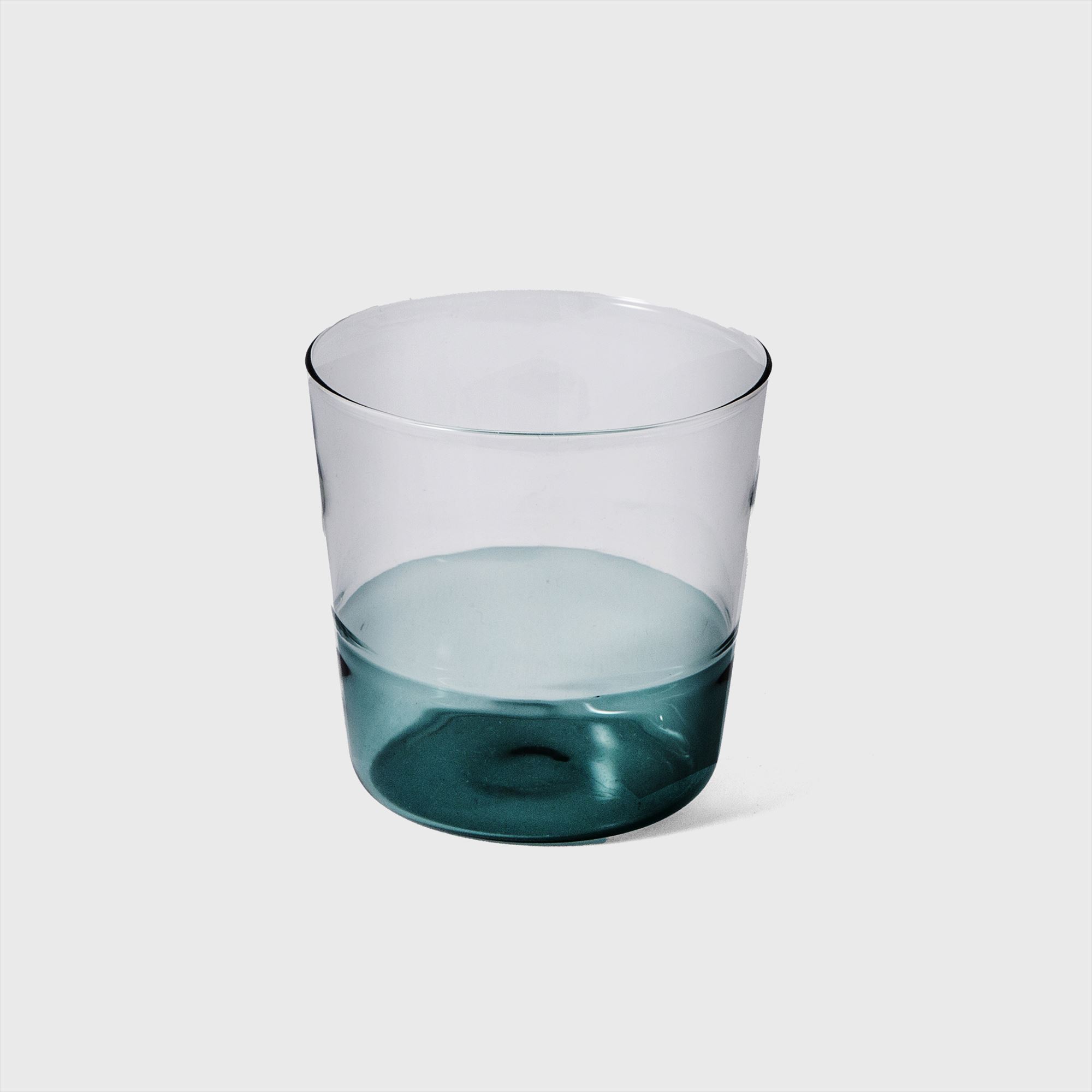 blue water glass