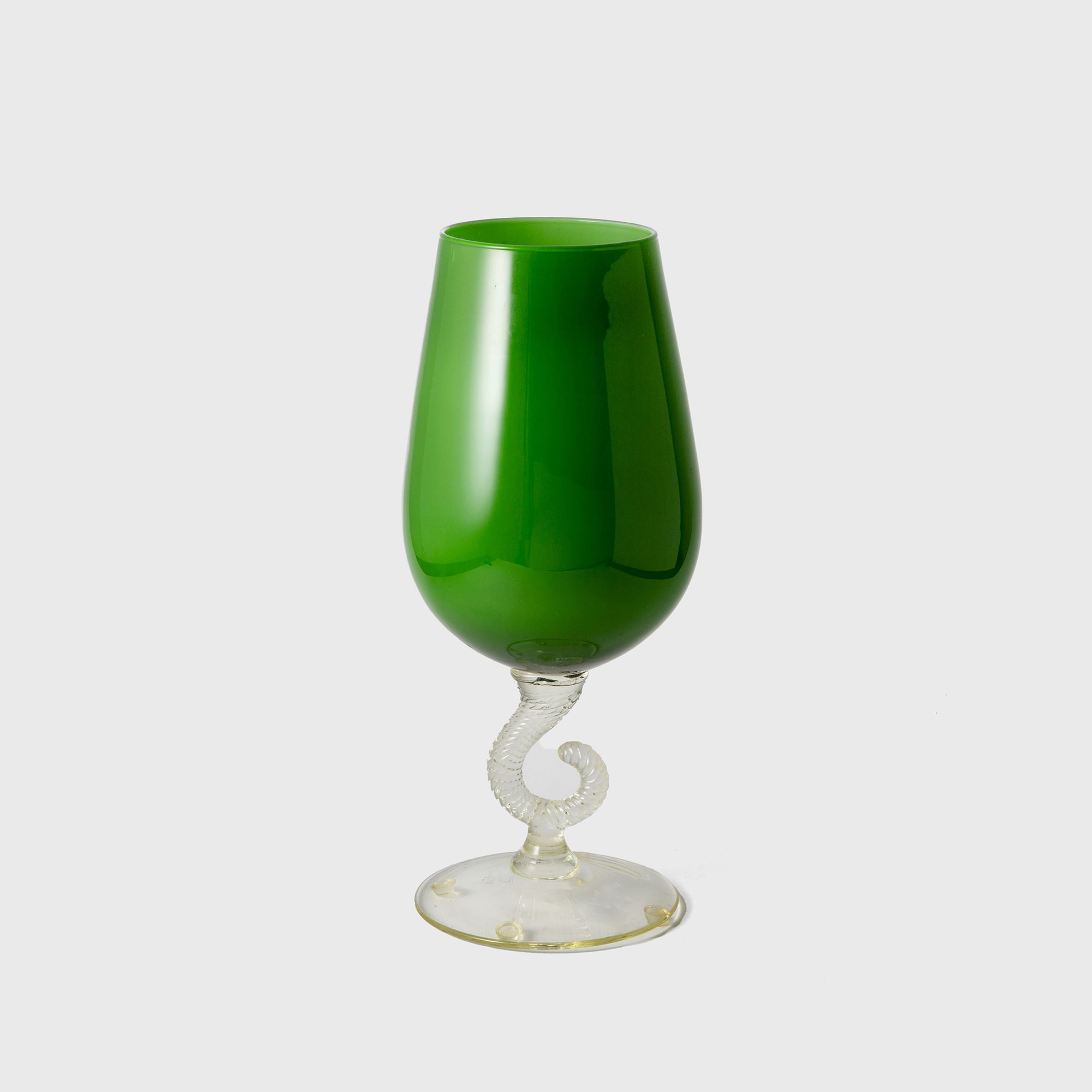 2tone green glass object