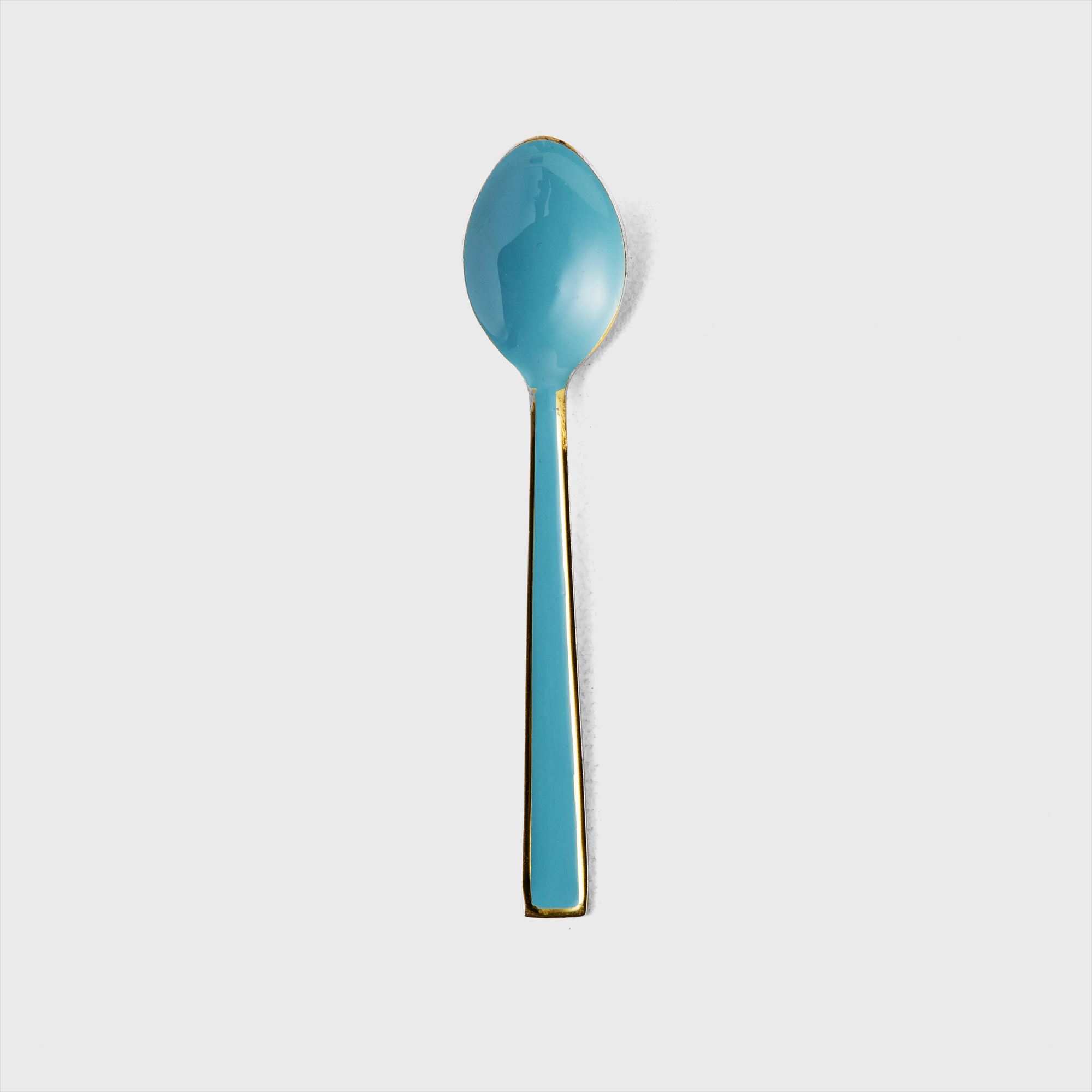 blue gold spoon