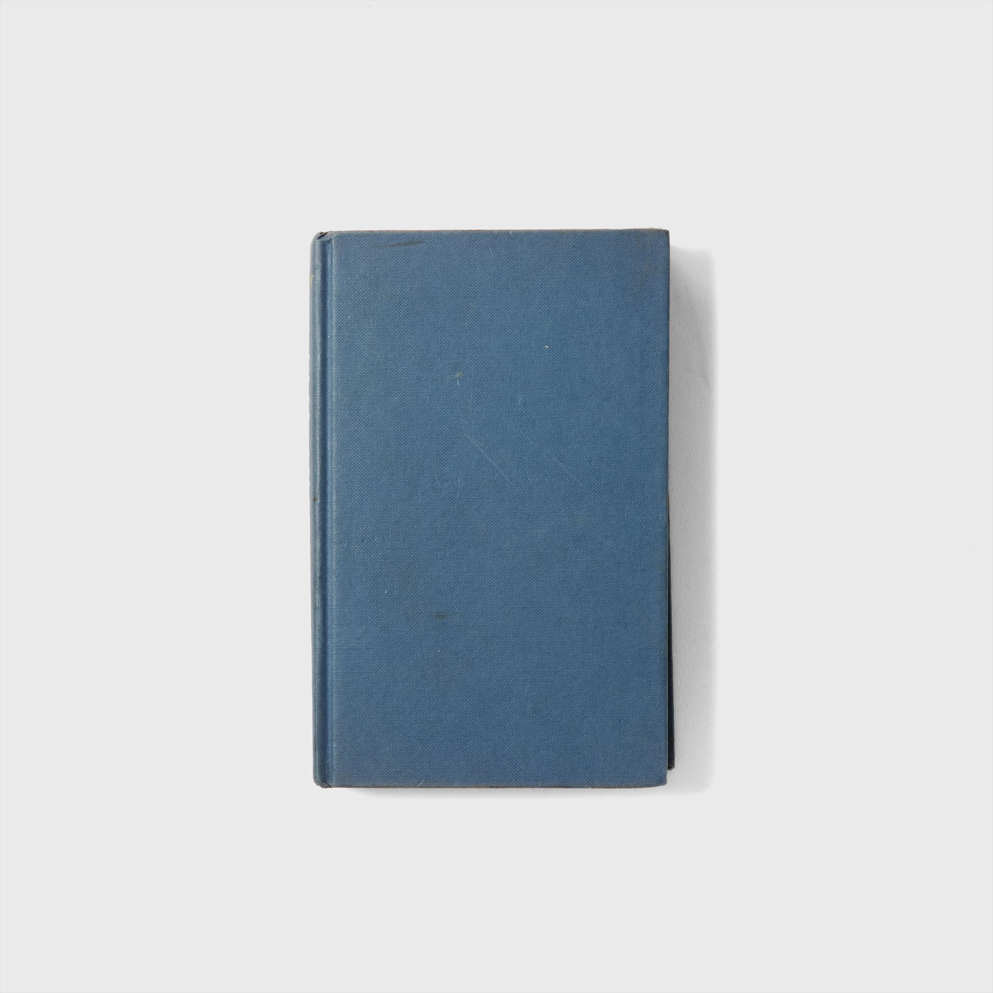 light blue antique book