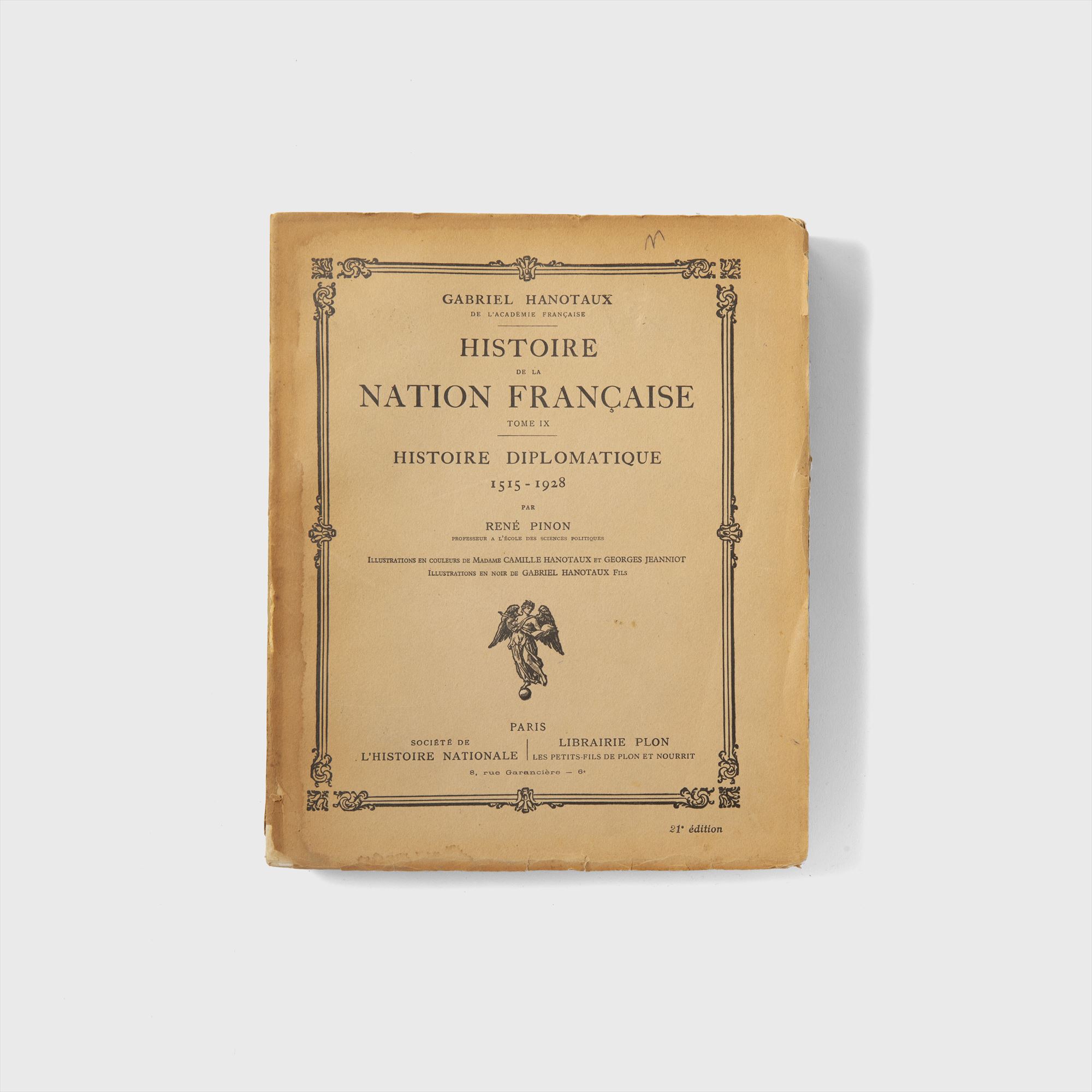 antique book
"nation francaise"