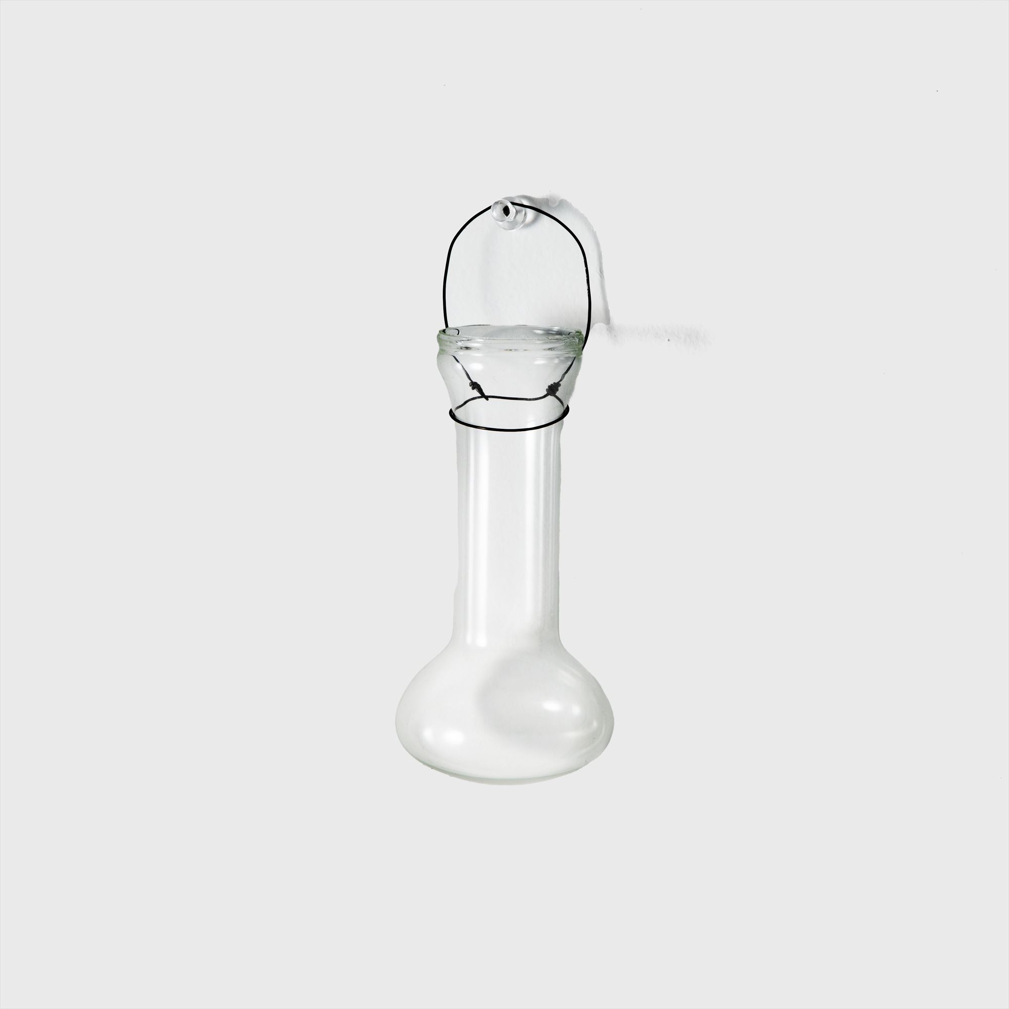 hanging flask glass flower vase